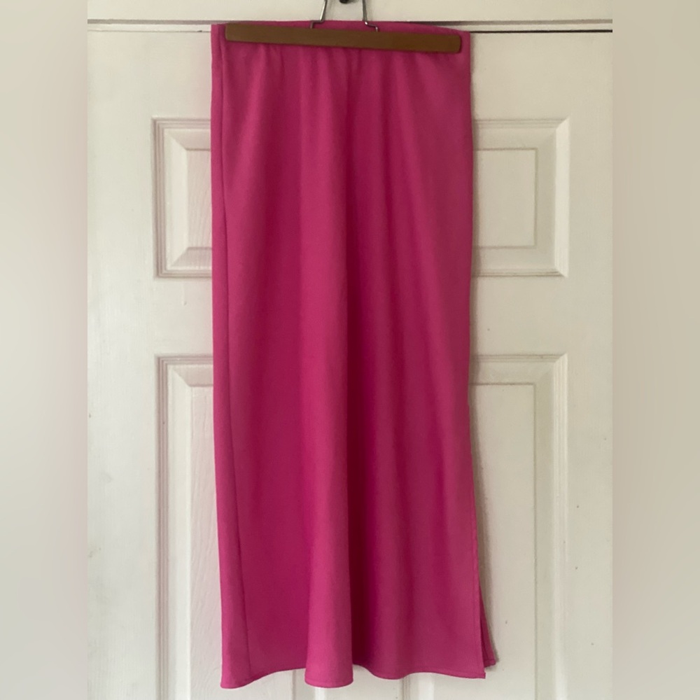 Pink Midi Skirt